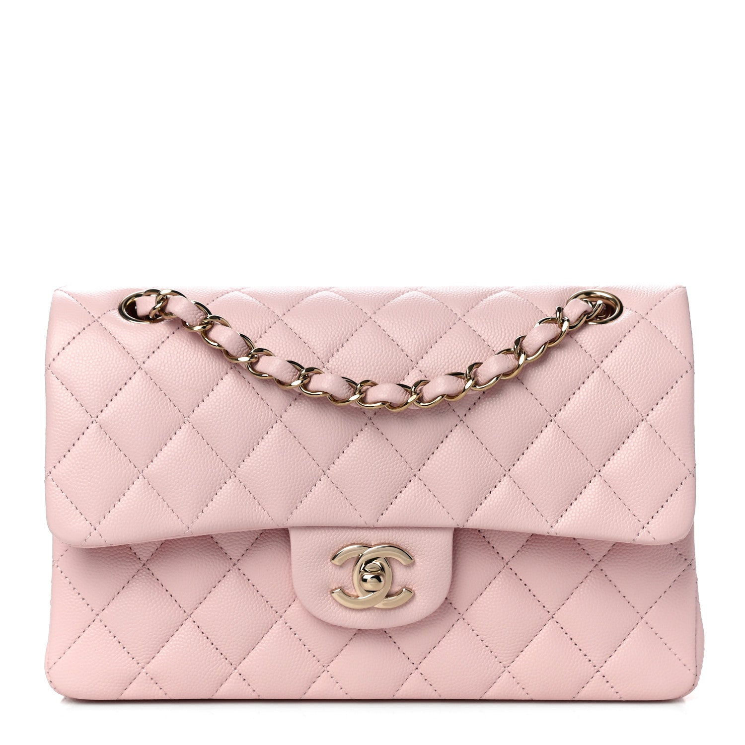 Chanel Caviar Quilted Small Double Flap Light Pink 1 of 11