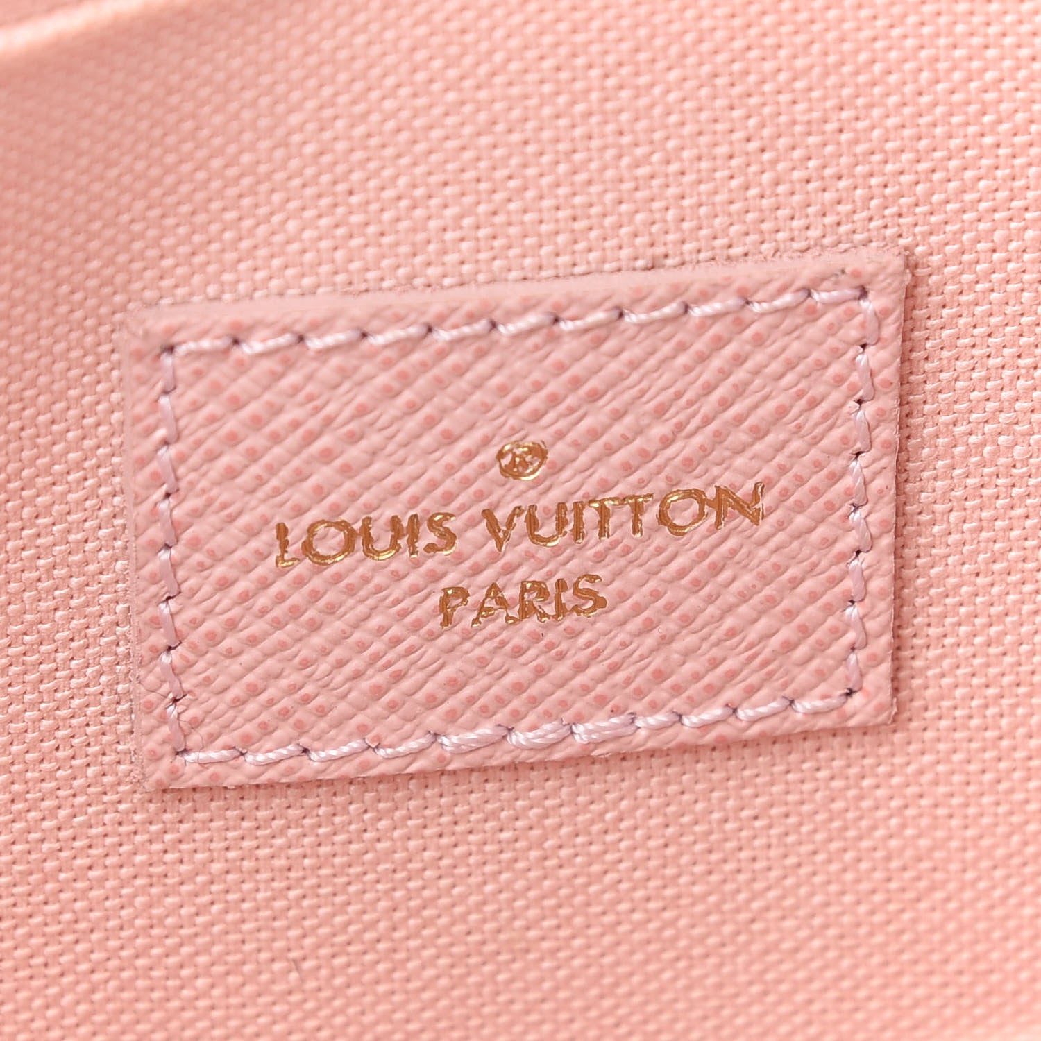 Louis Vuitton Damier Azur Pochette Felicie Chain Wallet Rose Ballerine 6 of 11
