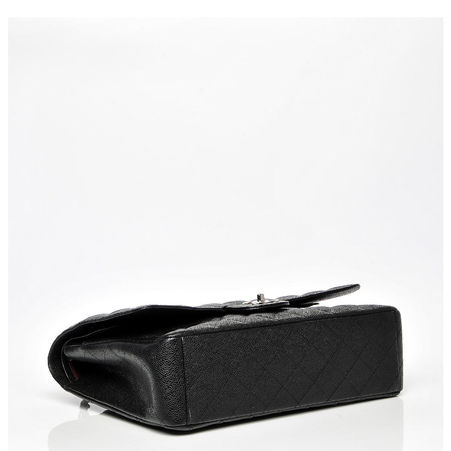 Caviar Quilted Maxi Double Flap Black