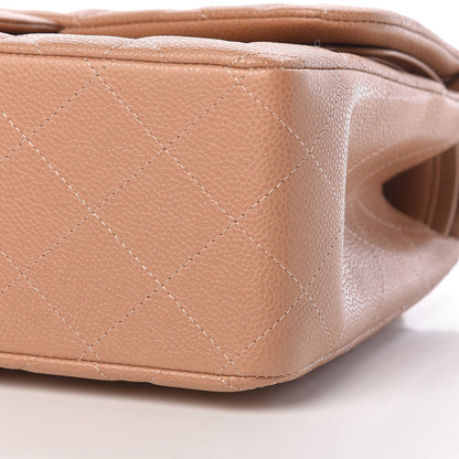 Chanel Caviar Quilted Jumbo Double Flap Beige 10 of 10