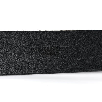 Saint Laurent Calfskin Monogram Cheyenne Belt 75 30 Black 4 of 12