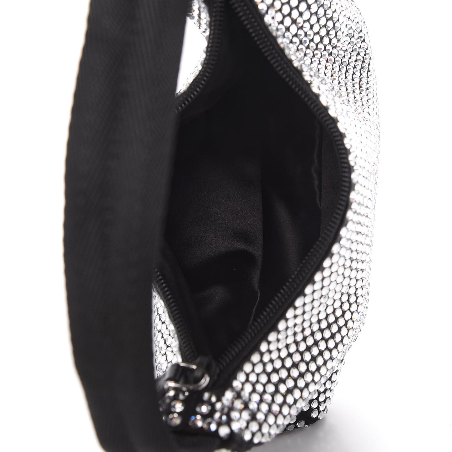 Satin Crystal Mini Re-Edition 2000 Bag Cristal