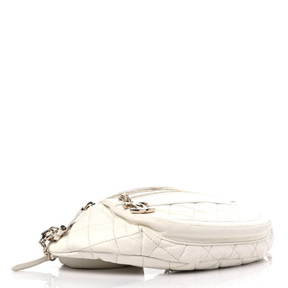 Chanel Aged Calfskin Quilted Waist Belt Bag White 4 of 15