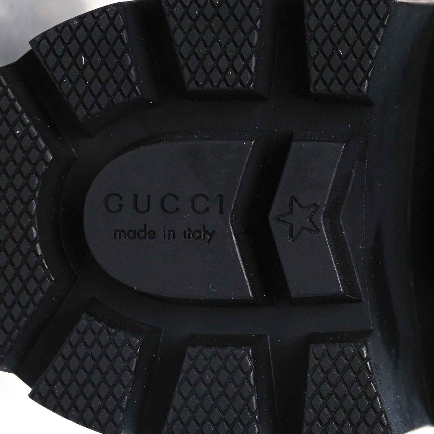 Gucci Magnum Calfskin Pearl Lace Up Combat Ankle Boots 35 Black 6 of 10