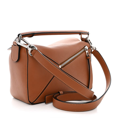 Loewe Calfskin Small Puzzle Bag Tan 3 of 10