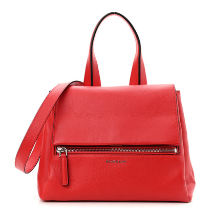 Givenchy Waxy Grained Calfskin Mini Pandora Pure Flap Bag Medium Red 1 of 13