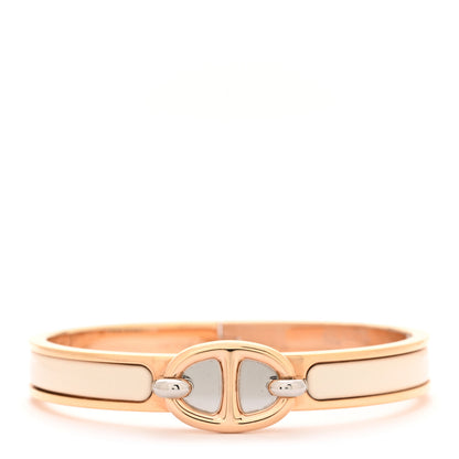 Hermes Enamel Mini Farandole Clic Chaine d'Ancre Bracelet PM Creme 1 of 5