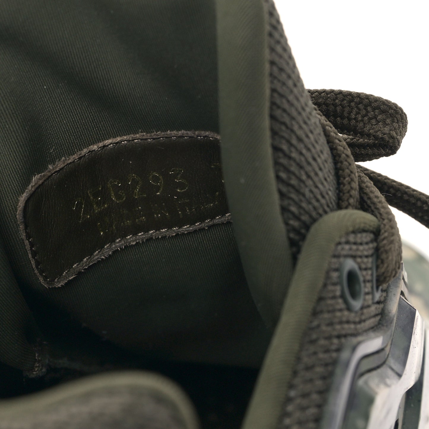 Rubber Knit Fabric Camouflage Mens Cloudbust Thunder Sneakers 7 Militare