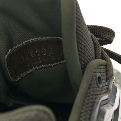 Prada Rubber Knit Fabric Camouflage Mens Cloudbust Thunder Sneakers 7 Militare 8 of 8