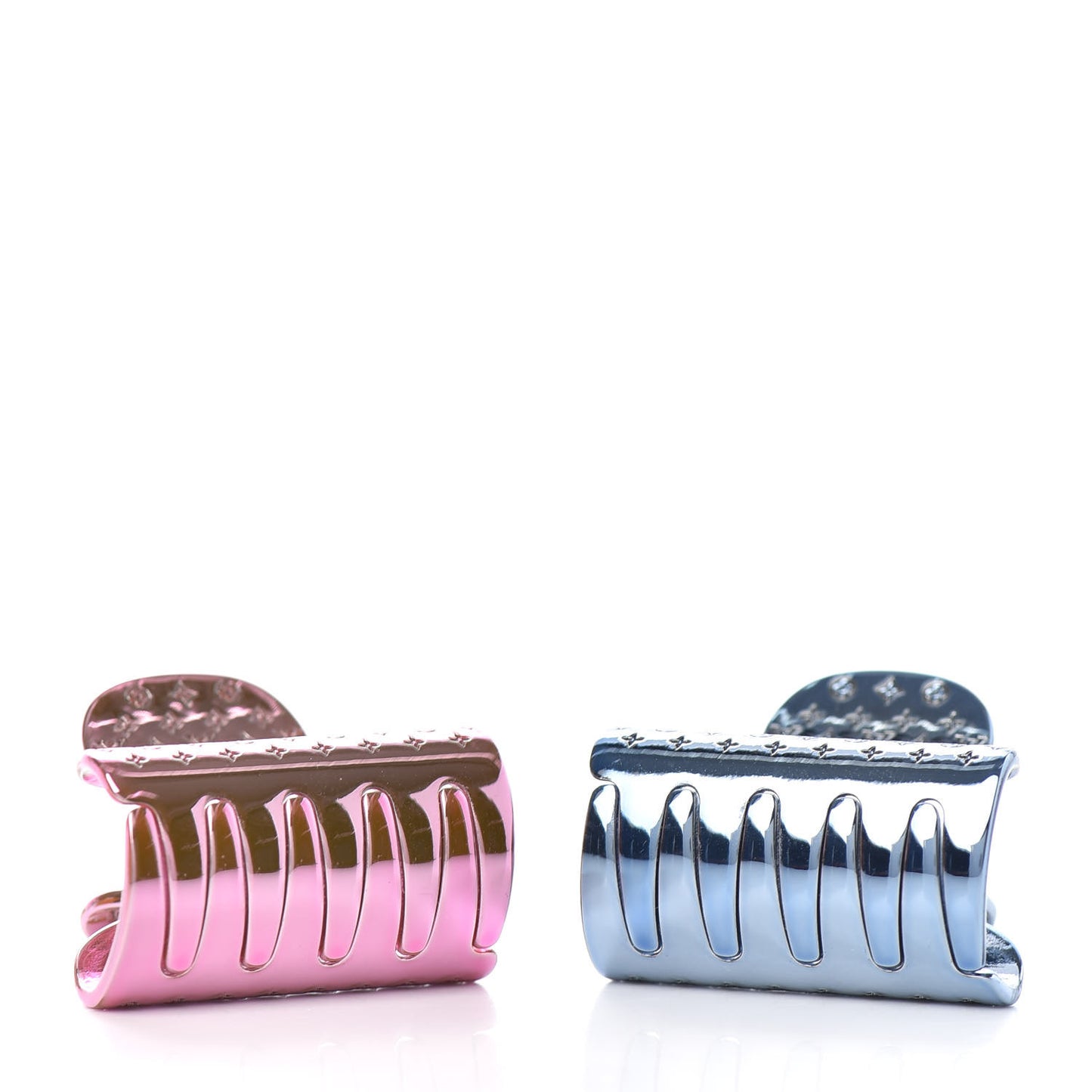 Monogram Hair Accessories Blue Pink