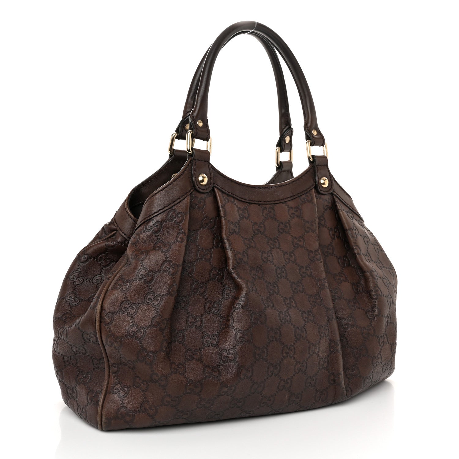 Gucci Guccissima Medium Sukey Tote Chocolate 3 of 10
