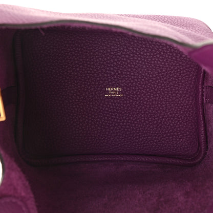 Hermes Taurillon Clemence Picotin Lock 18 PM Anemone 5 of 11