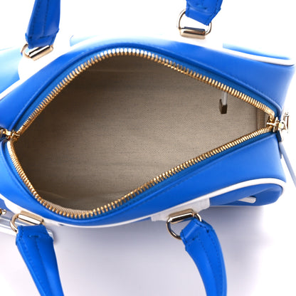 Christian Dior Calfskin Small Dior Vibe Zip Bowling Bag Blue 5 of 10