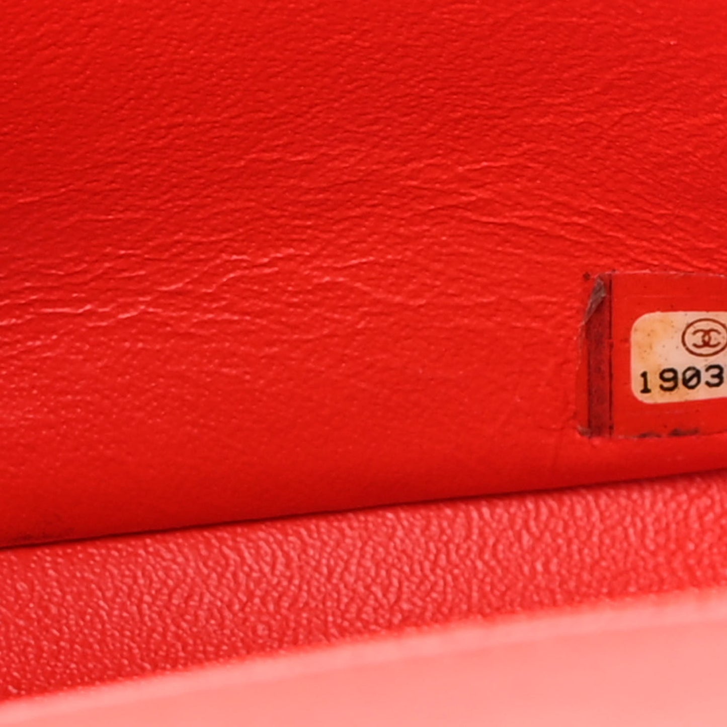 Patent Calfskin Quilted Mini Rectangular Flap Red