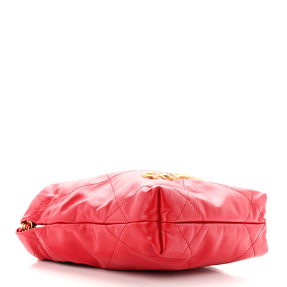 Chanel Shiny Calfskin Quilted Mini Chanel 22 Red 4 of 11
