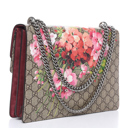 Gucci GG Supreme Monogram Blooms Medium Dionysus Shoulder Bag Beige Multicolor Dry Rose 3 of 9