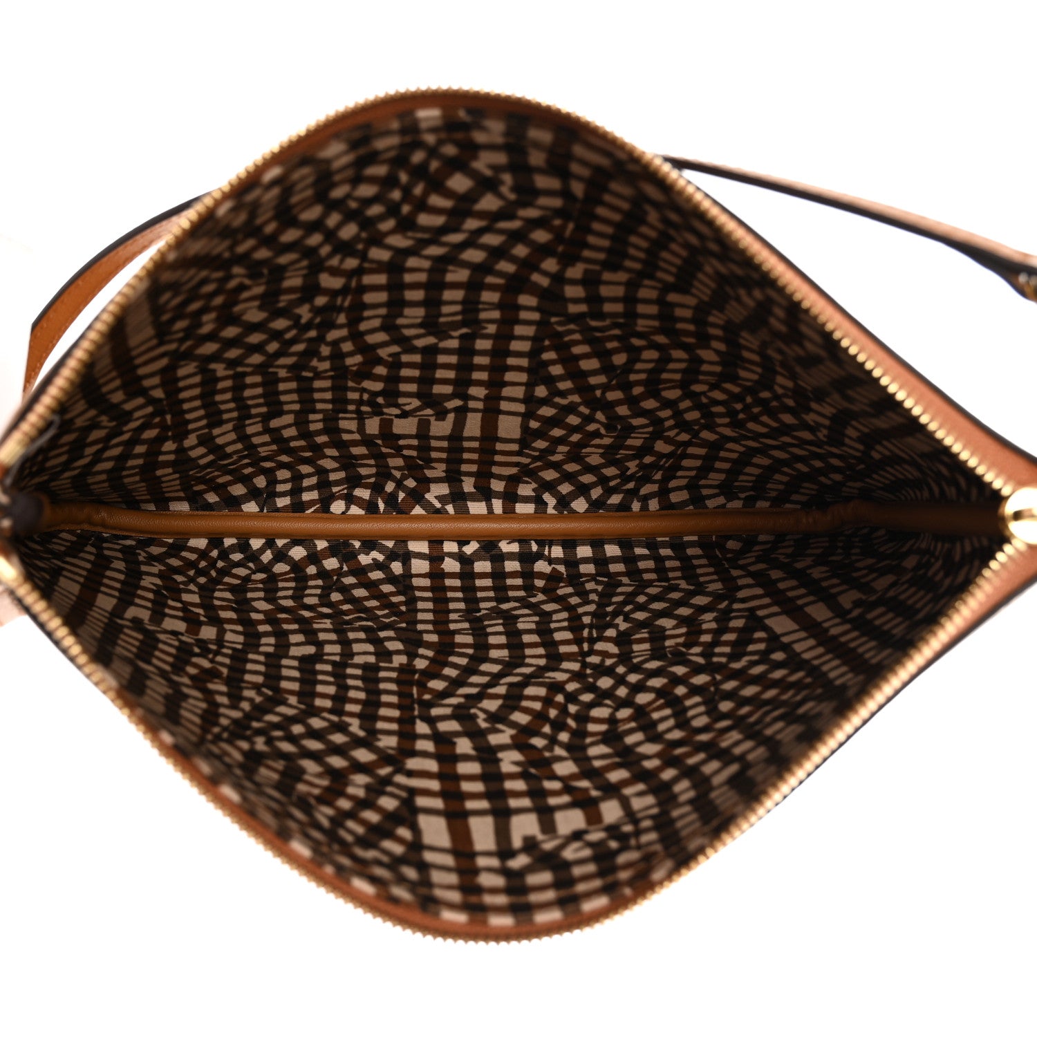 MCM Visetos Liz Shopper Tote Pouch Cognac 5 of 7