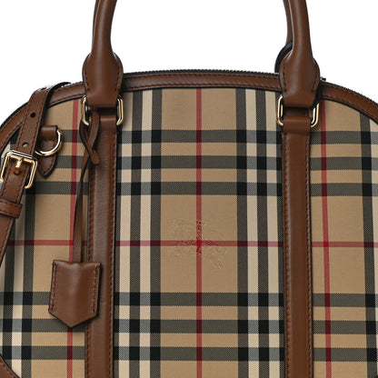 Burberry Horseferry Check Small Orchard Bowling Bag Tan 7 of 9