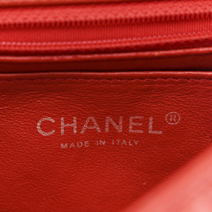 Chanel Lambskin Quilted Mini Rectangular Flap Red 6 of 12