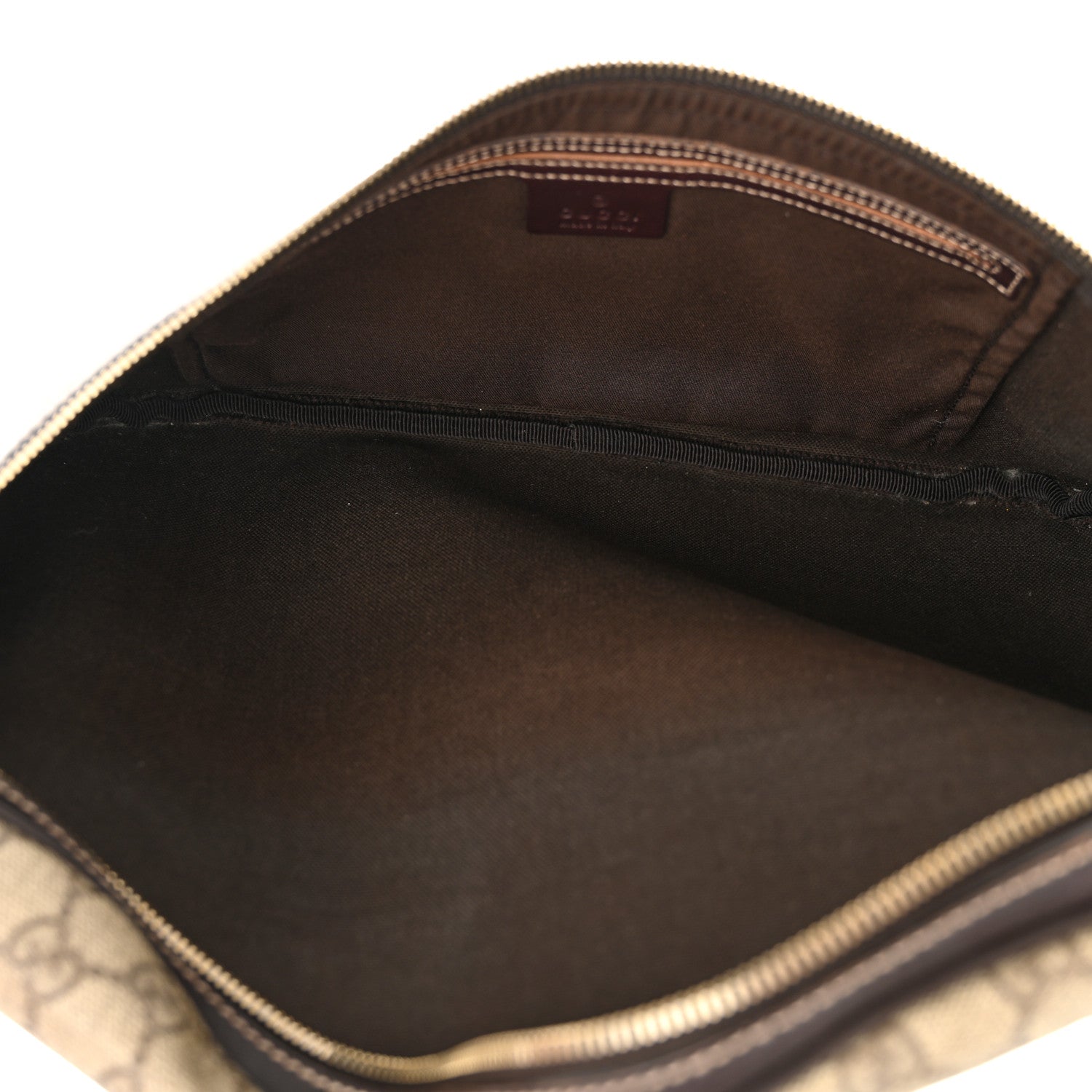Gucci GG Supreme Monogram Belt Bag Dark Brown 5 of 13