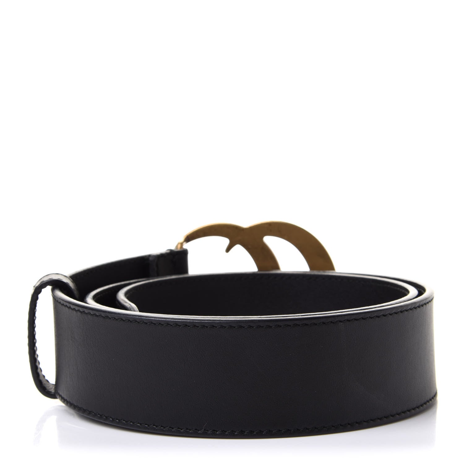 Gucci Calfskin Double G 40mm Belt 75 30 Black 2 of 5