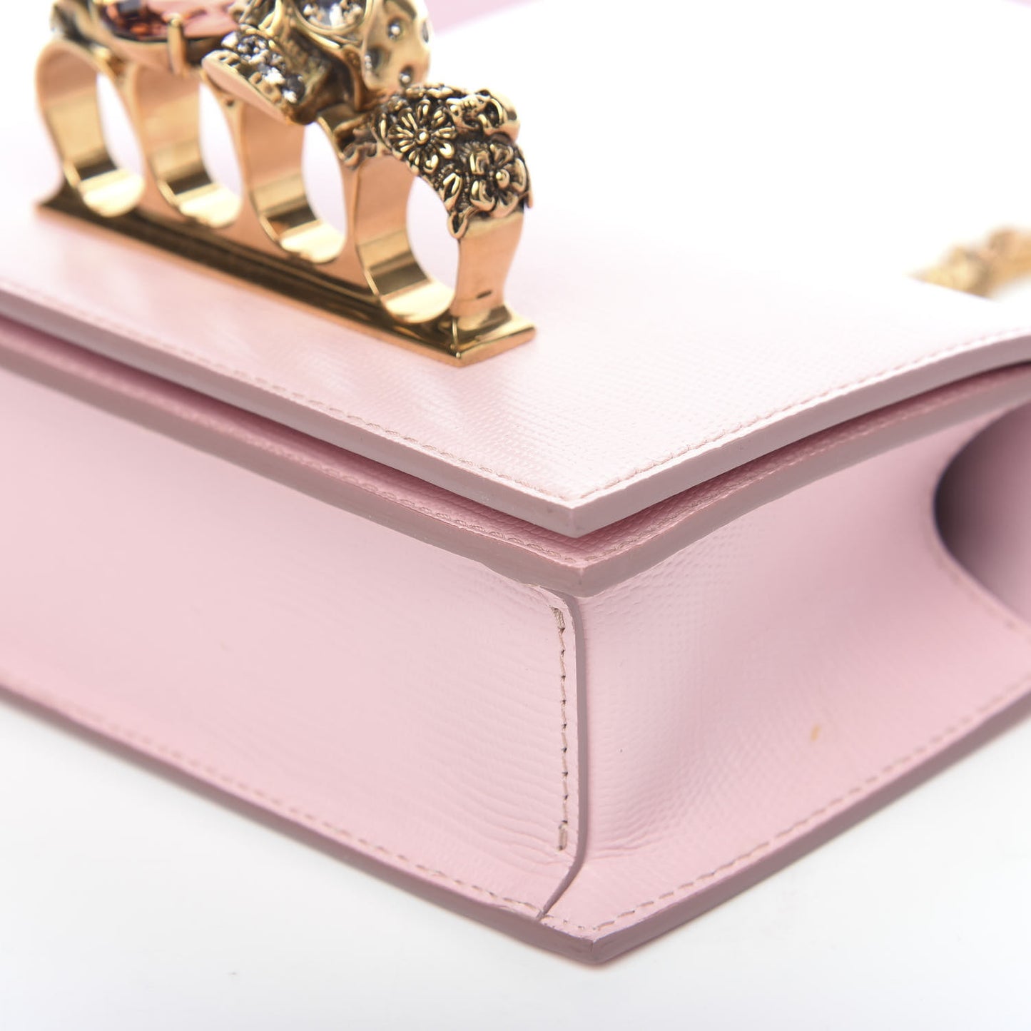 Lizard Embossed Calfskin Knuckle Crossbody