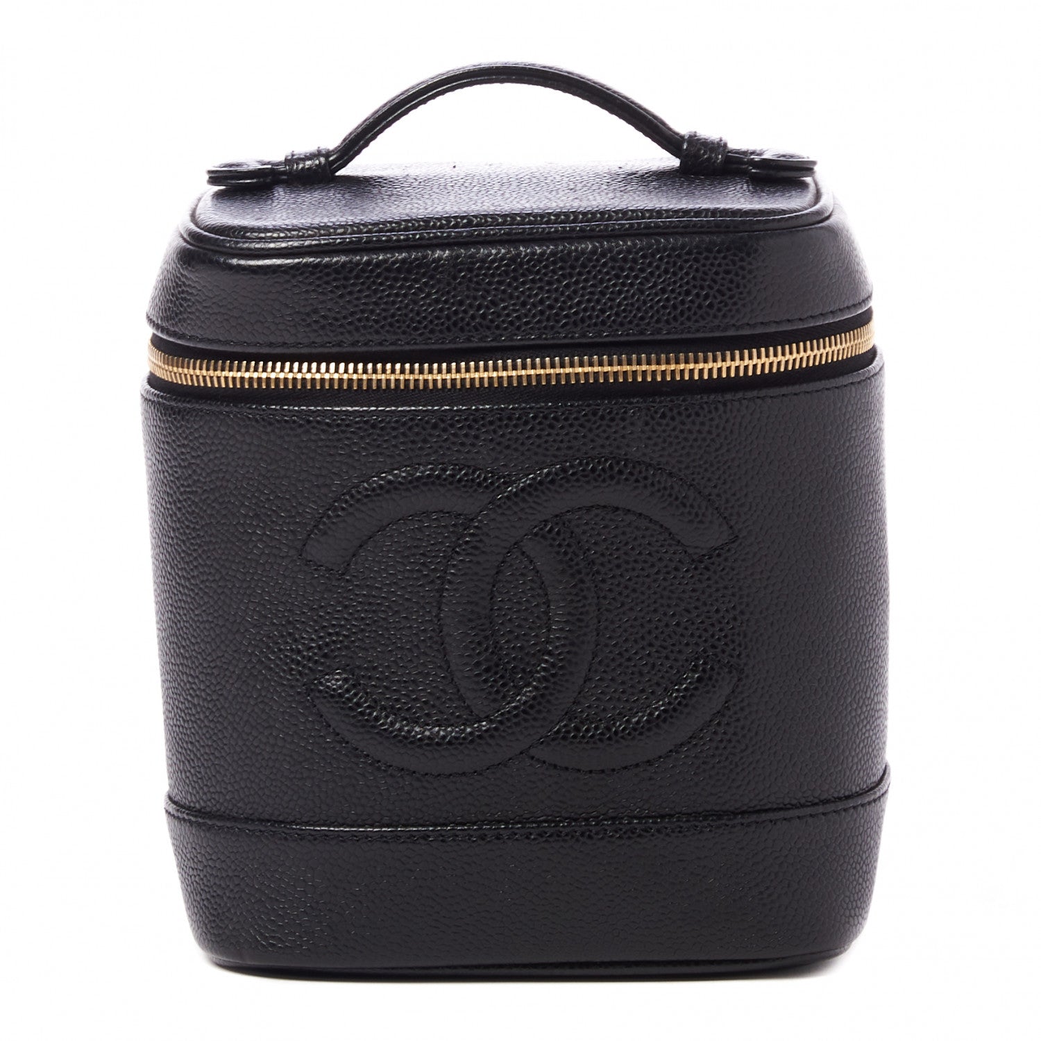 Chanel Caviar Vanity Cosmetic Case Black 1 of 9