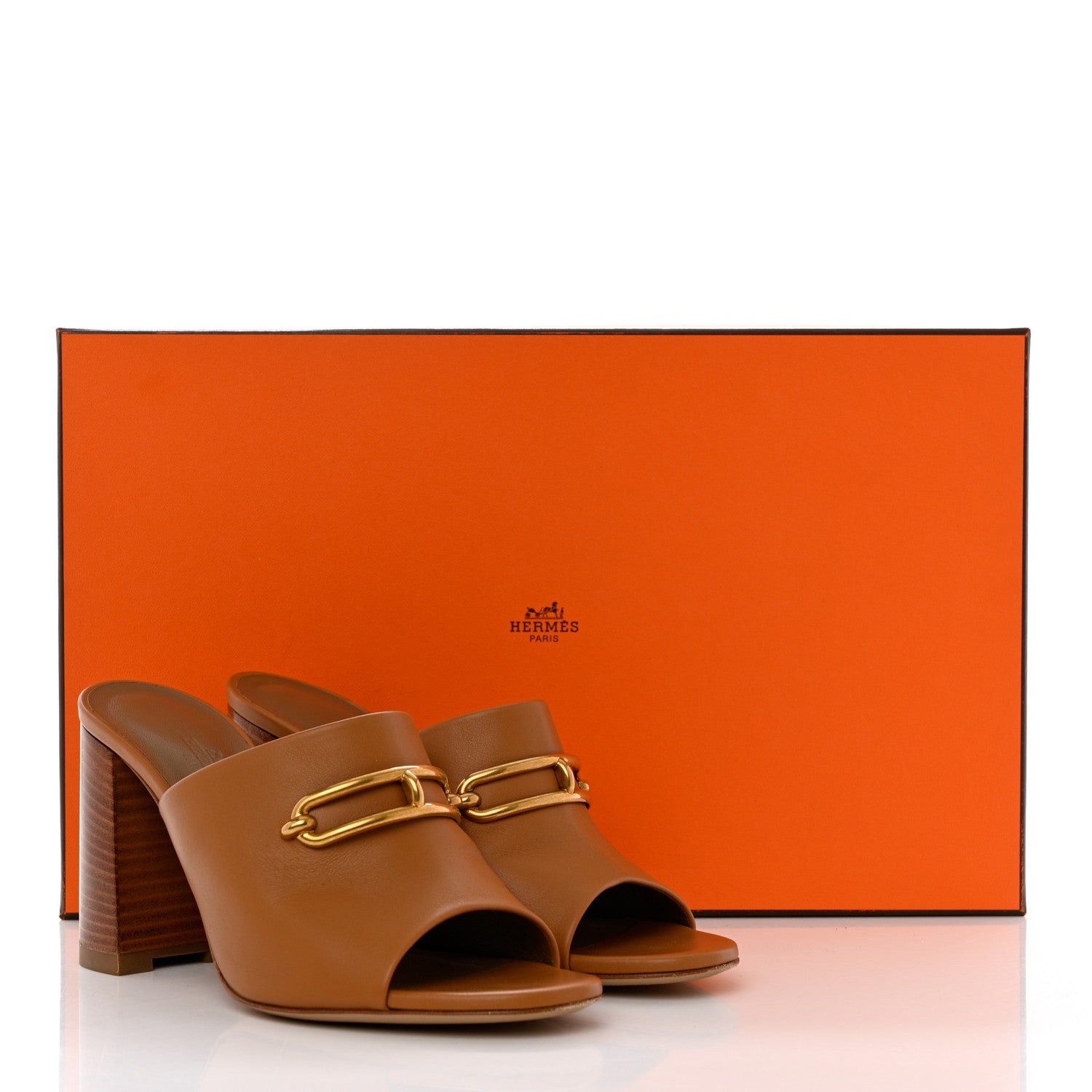 Hermes Calfskin Camilla Mules 36.5 Beige Dore 12 of 12