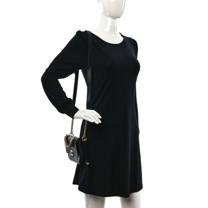 Chanel Calfskin Stitched Flap Black 2 of 10