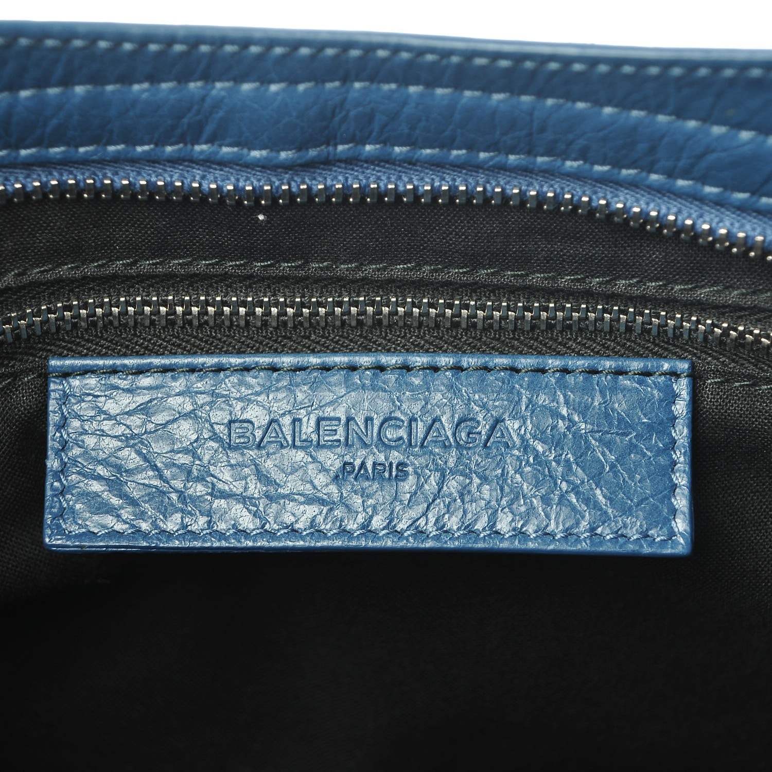 Balenciaga Agneau Classic Silver Hardware S City Bleu Profond 7 of 8