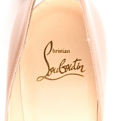 Christian Louboutin Patent New Very Prive 120 Pumps 37.5 Nude 8 of 11