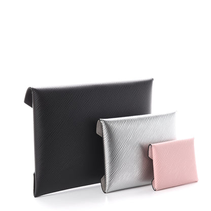 Louis Vuitton Epi Kirigami Pochette Set Black Silver Rose Ballerine 2 of 6