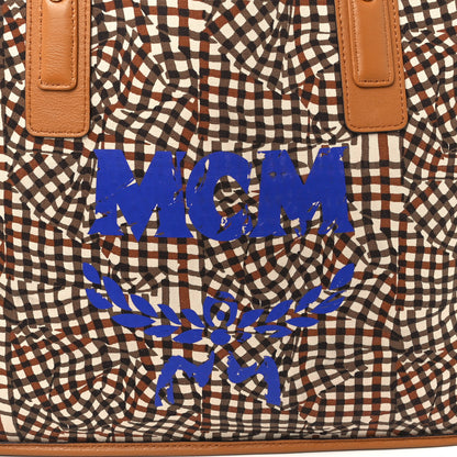 MCM Visetos Medium Liz Reversible Shopper Tote Cognac 12 of 18