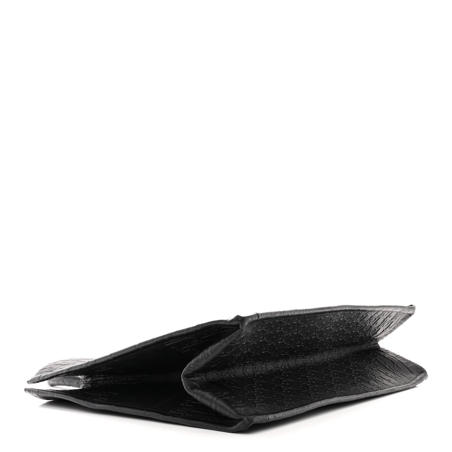 Christian Dior Oblique Calfskin Embossed Large Book Tote Black 4 of 16