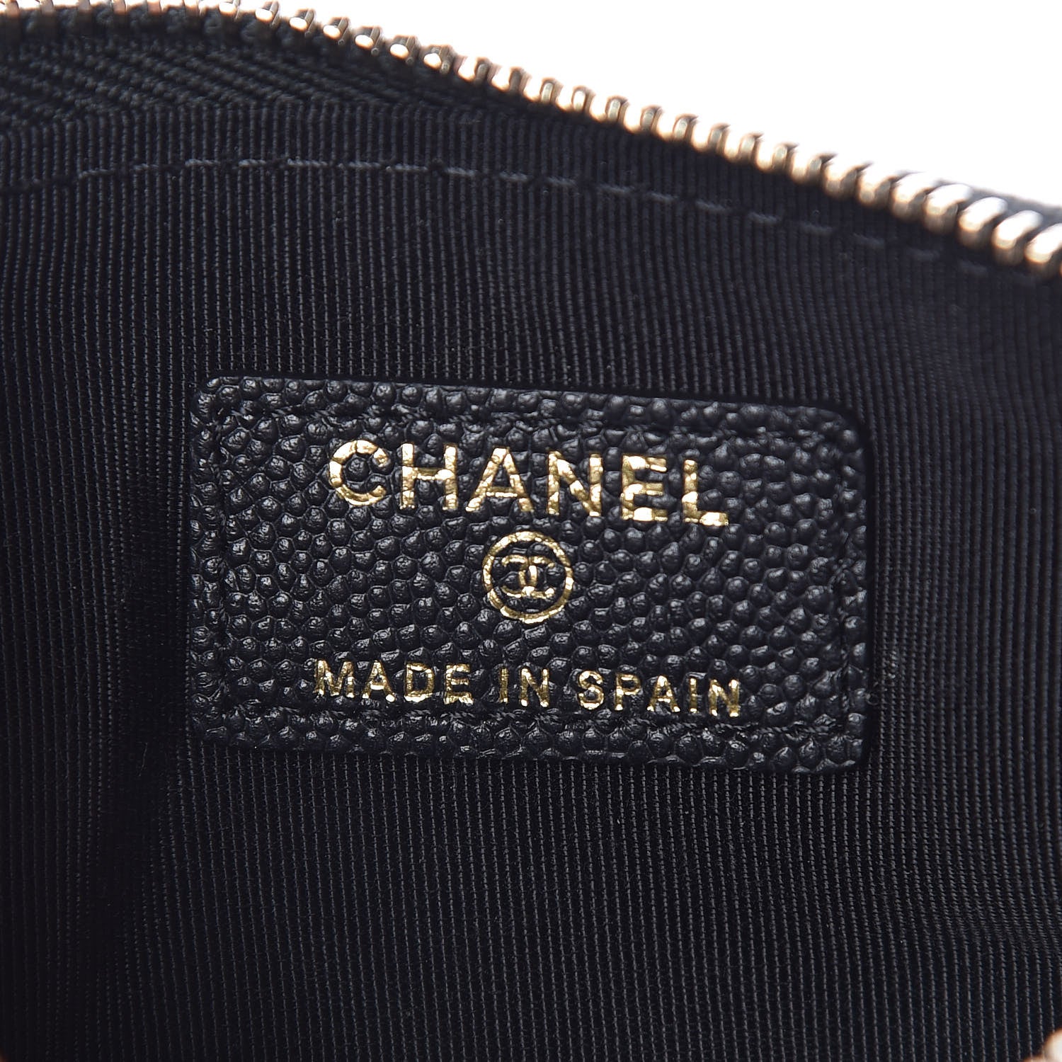 Chanel Caviar Quilted Small Vintage Mademoiselle Cosmetic Case Black 6 of 8