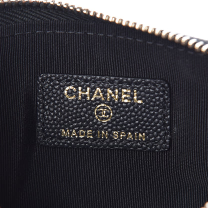 Chanel Caviar Quilted Small Vintage Mademoiselle Cosmetic Case Black 6 of 8