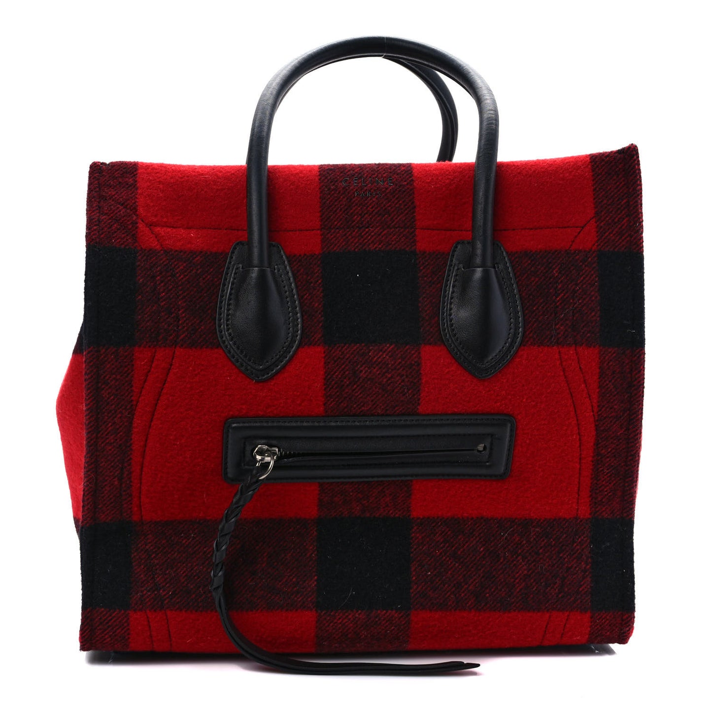 Wool Tartan Medium Phantom Luggage Red