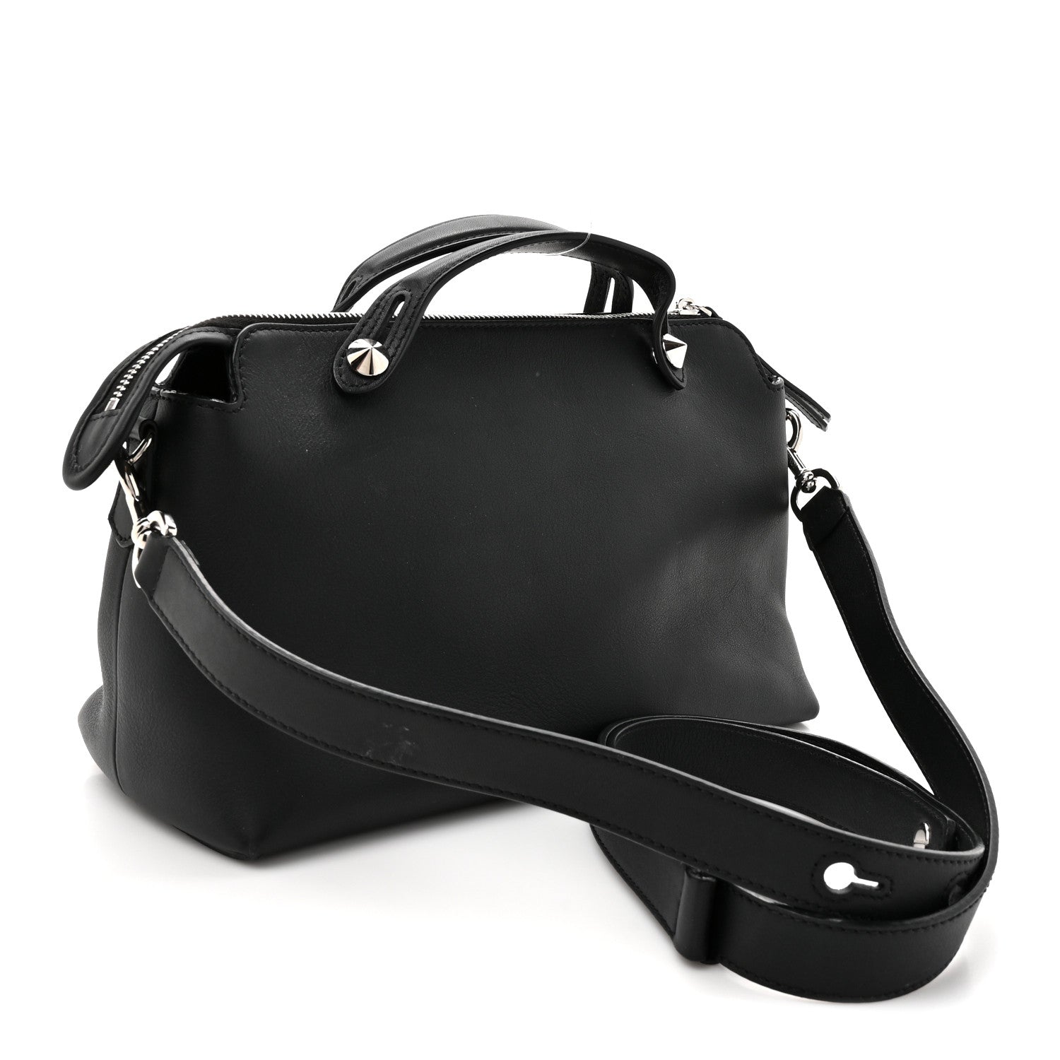 Fendi Vitello Dolce Medium By The Way Boston Bag Black 1856329