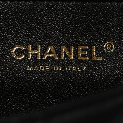 Chanel Lambskin Quilted Clutch with Chain Flap Black 6 of 11