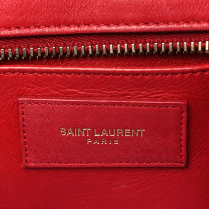 Saint Laurent Calfskin Small Classic Y Cabas Red 6 of 7