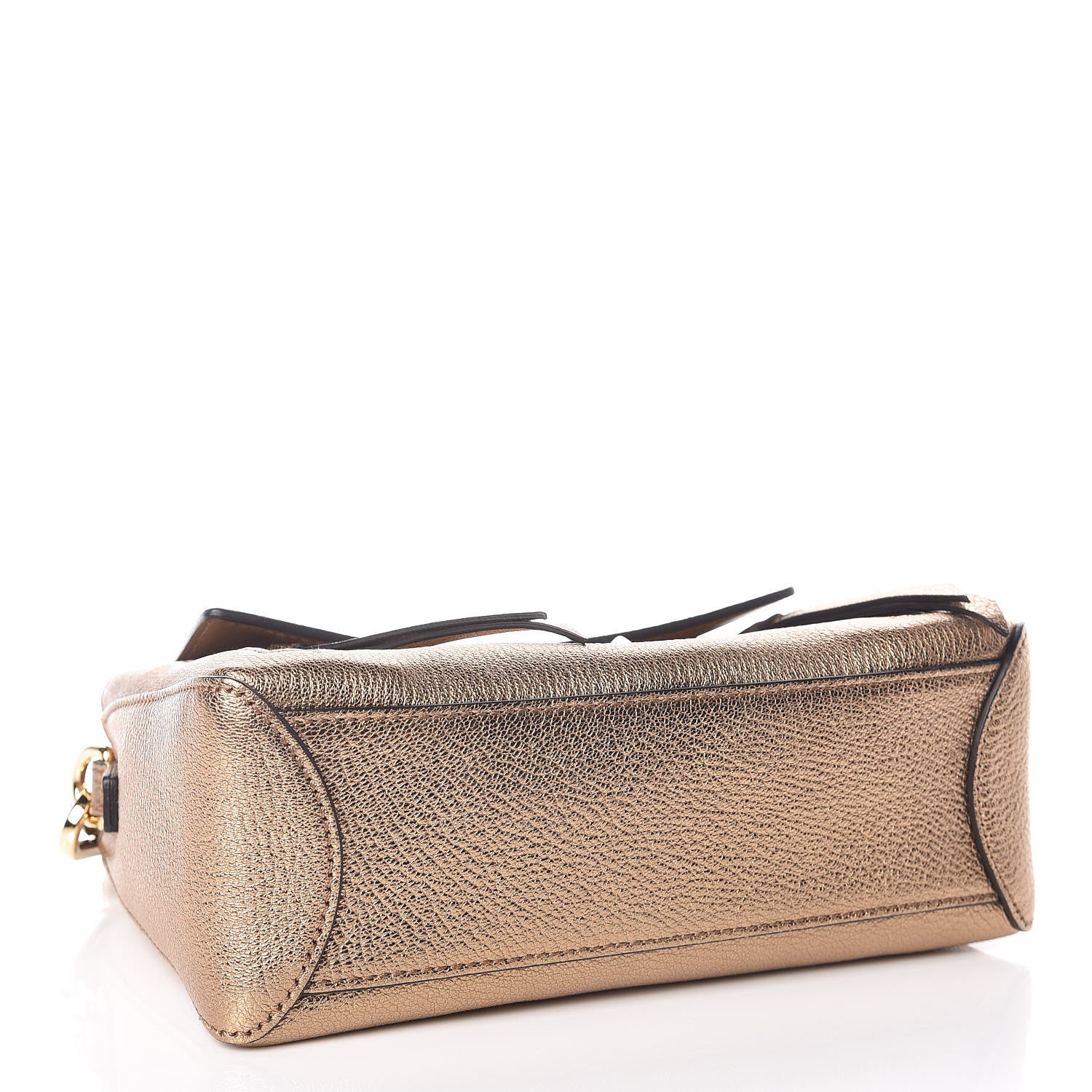 Chloe Metallic Calfskin Mini Faye Day Shoulder Bag Gold 5 of 10
