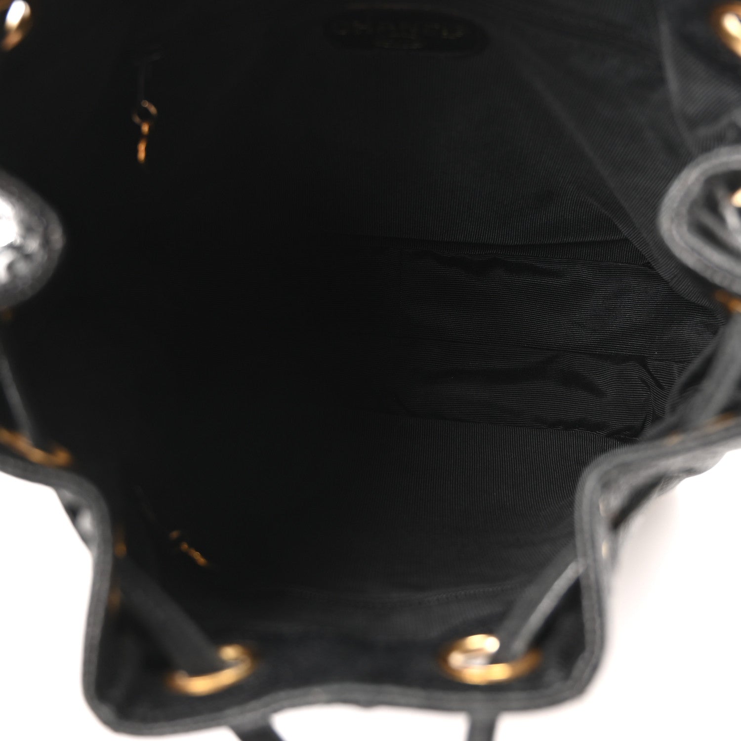 Chanel Caviar Quilted Drawstring Backpack Black 4 of 9