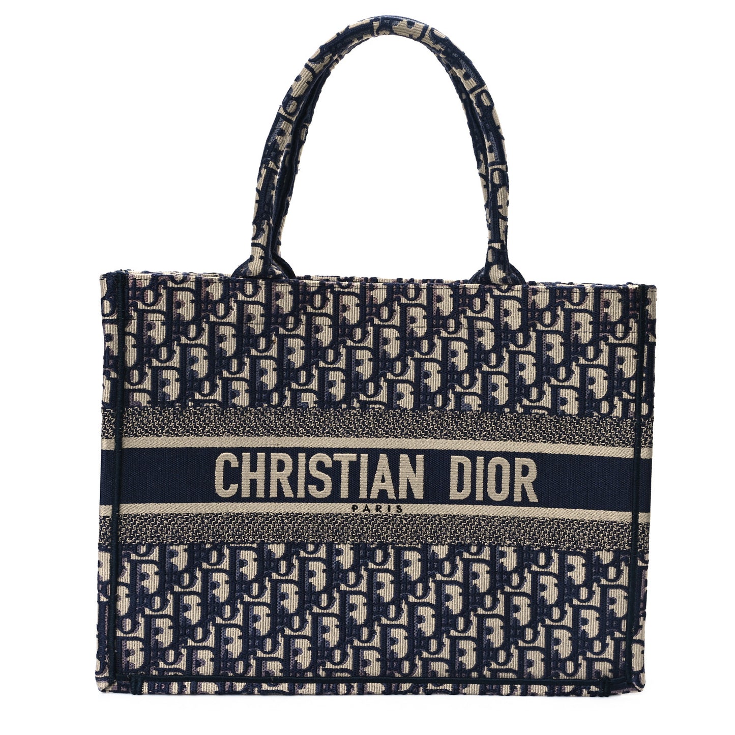 Oblique Medium Book Tote Blue Multicolor