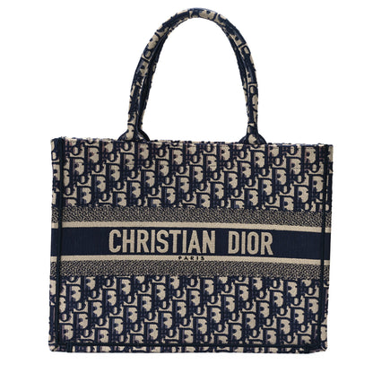 Christian Dior Oblique Medium Book Tote Blue Multicolor 1 of 13