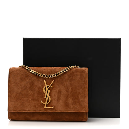 Saint Laurent Suede Small Monogram Kate Satchel Macaron 15 of 15