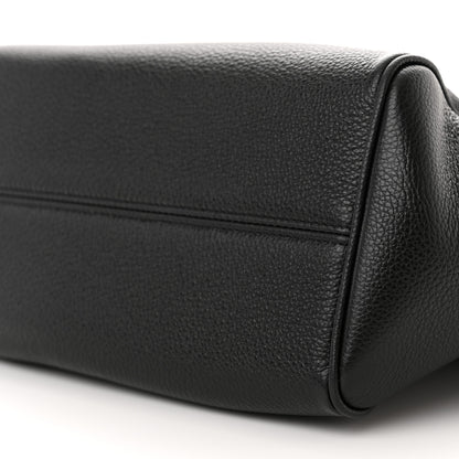 Celine Calfskin Cuir Small Triomphe Cabas Drawstring Black 9 of 10