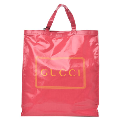 Gucci Patent Canvas Frame Logo Vertical Tote Glam Pink 1 of 10