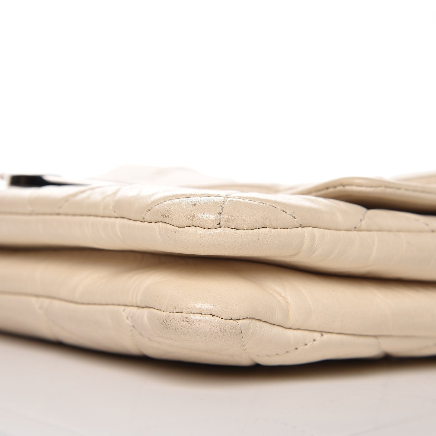 Lambskin Quilted Small Flap Ivory