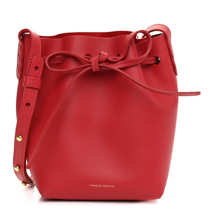 Mansur Gavriel Calfskin Mini Bucket Bag Flamma 1 of 11