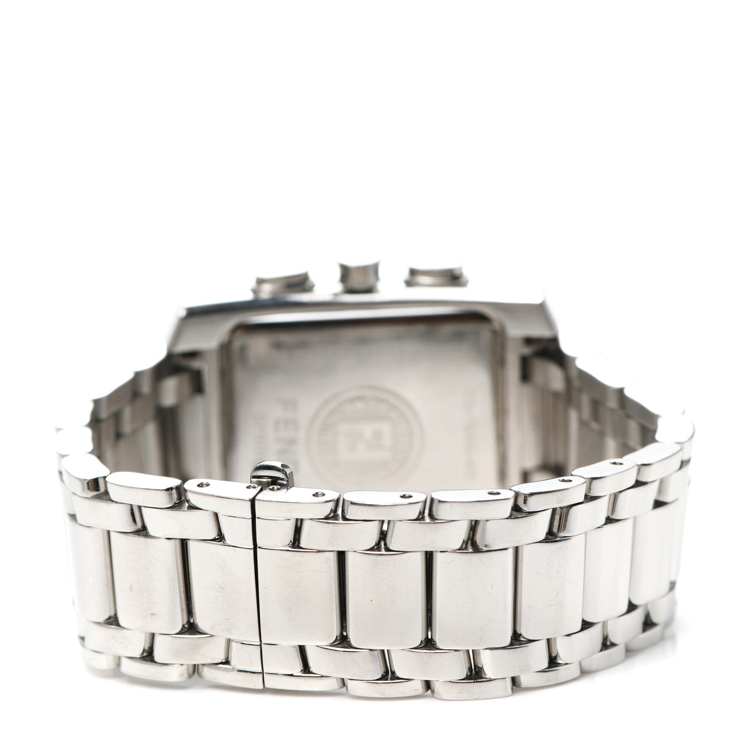 Fendi Stainless Steel Diamond Mother of Pearl 32mm Classico Chronograph Quartz Watch 3 of 5